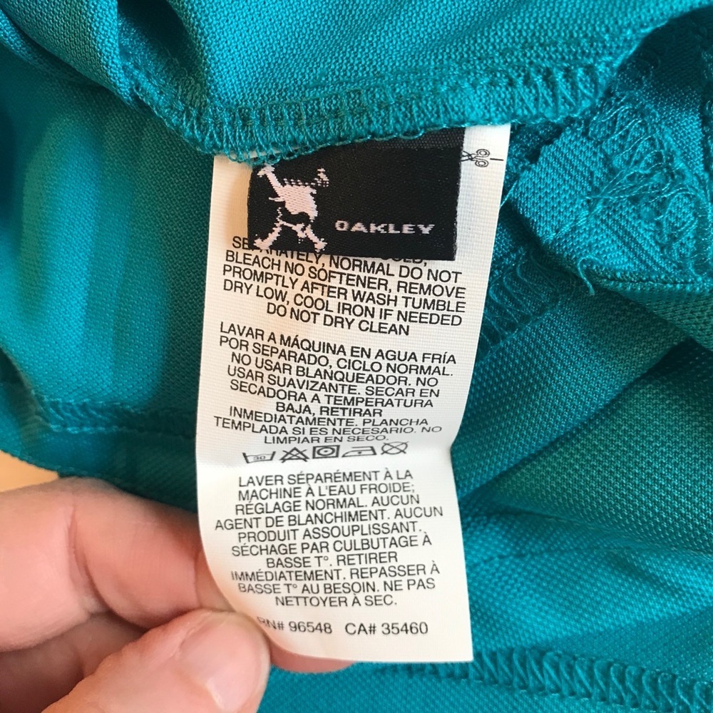 Oakley Men’s Teal Polo XL NWT $70 - Picture 6 of 10